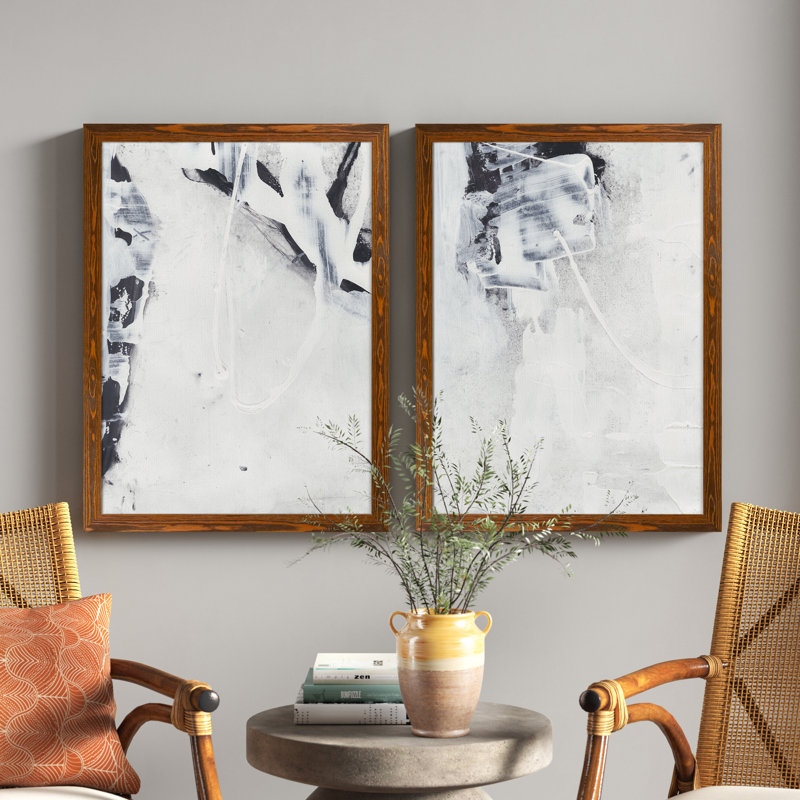 «Fire and Ice I» par Vincent Van Gogh, ensemble de 2 reproductions d'art encadrées, H 20 po x l 16 po x P 1,25 po