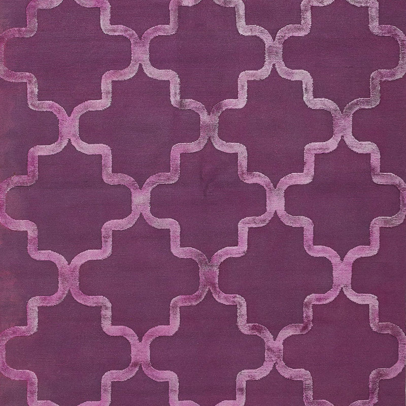 Purple Samsara Mosaic Wool Rug - 5'11"" x 8'11""