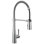 Essa Pro Style Commercial Kitchen Faucet with Pull Down Sprayer, Brushed Nickel Single Hole Kitchen Sink Faucet, Single Handle, Arctic Stainless