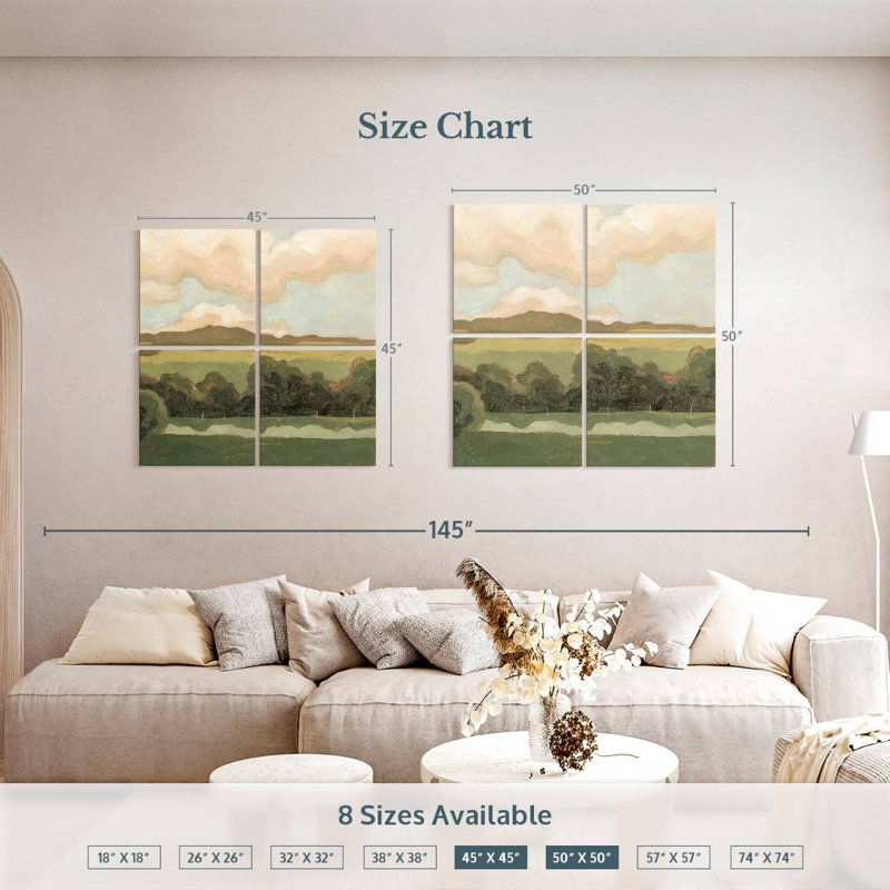 Alvord Ochre Evening I, 45" H x 45" W