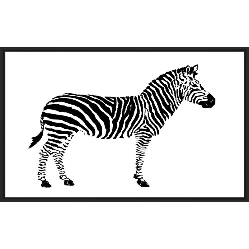 «Cheetah», impression, H 27,5 po x l 43,5 po x P 2 po, Cadre flottant noir