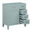 Meuble-lavabo de 30 po sans lavabo, base d'armoire seulement, armoire de salle de bain avec tiroirs, structure solide et panneau de fibres à densité moyenne-910300571