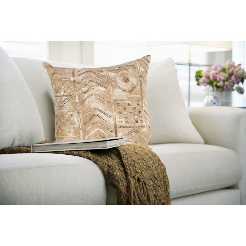 Godley Outdoor Square Pillow Cover & Insert, Beige