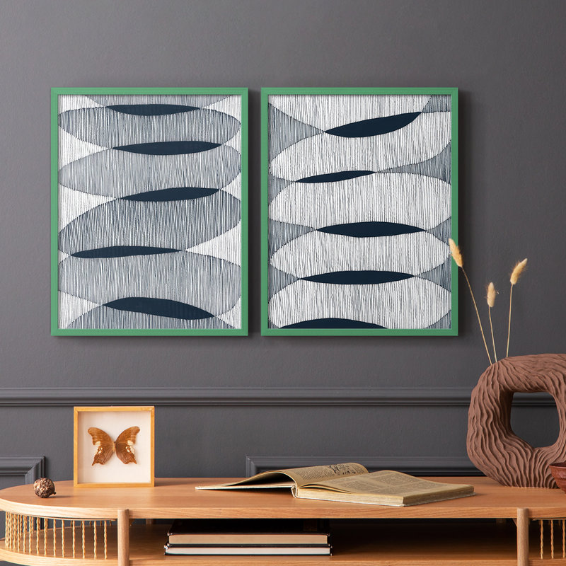 Alternate I-Premium, reproduction encadrée - prête à être accrochée - aucun clou requis - aucun clou requis, Gris
