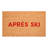 Apres Ski Red Doormat, 17"x29"