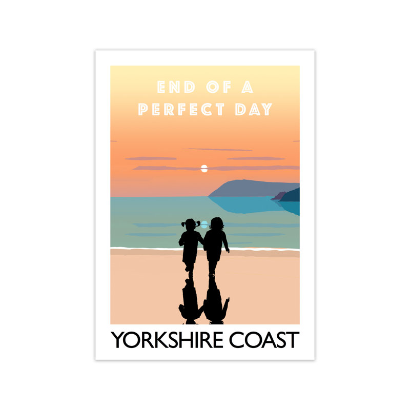 End Of A Perfect Day Yorkshire Coast by Richard O'Neill - Print, Unframed, 42cm H x 29.7cm W x 3cm D