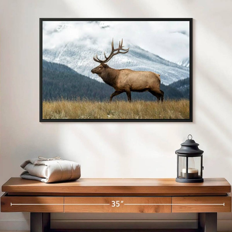 Brampt Mountain Bull Elk, 17" H x 25" W