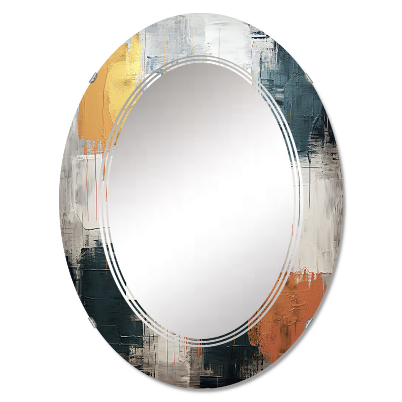 Willodine - Miroir mural moderne ovale, 30 po x 20 po