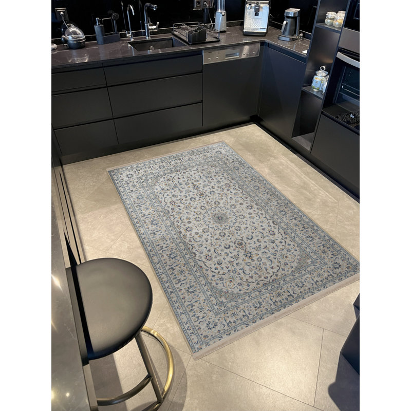 Tapis rectangulaire Vittorina, Tapis de couloir 3 pi 4 po x 8 pi 3 po
