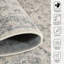 Tapis gris / rose clair Nieve-68026619