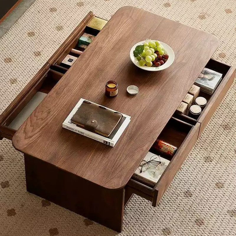 Table basse de style simple avec plateau spacieux, H 17,71 po x L 47,24 po x l 23,62 po