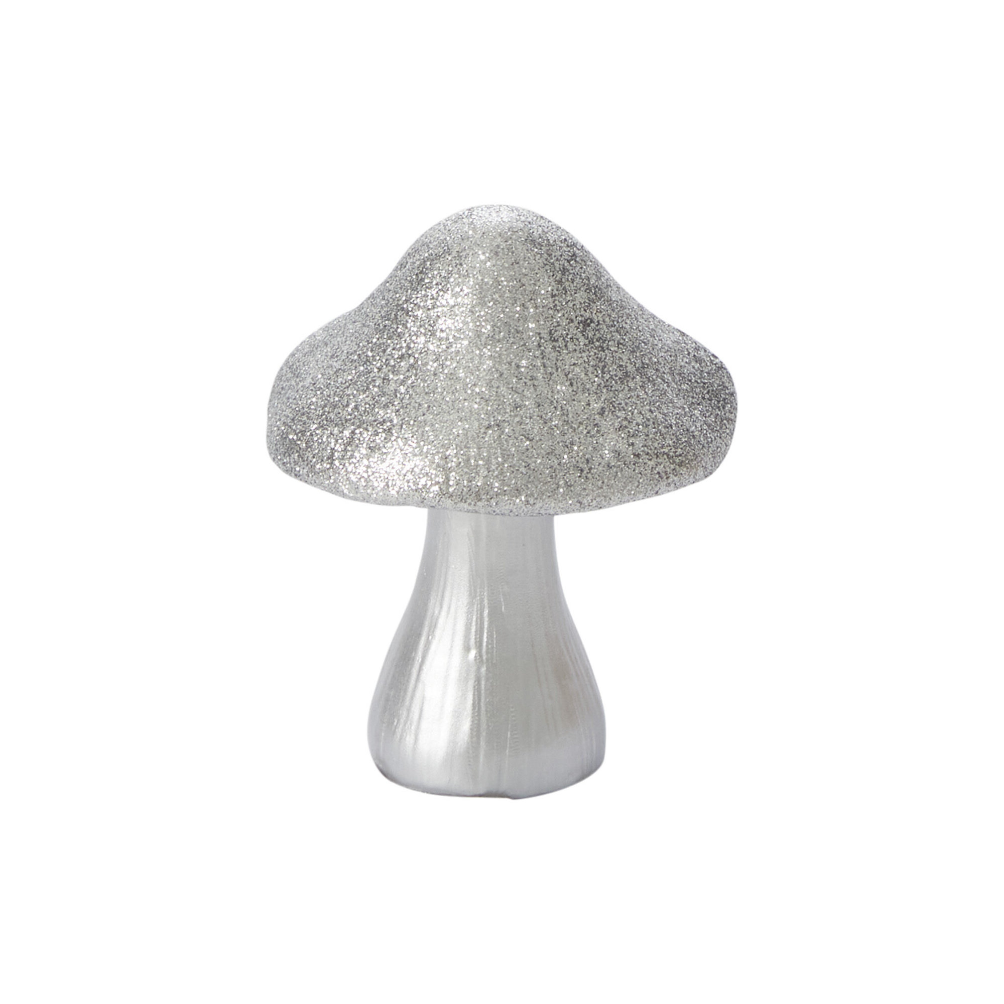 Mushroom Figurine, 3.5" H x 3" W x 3" D