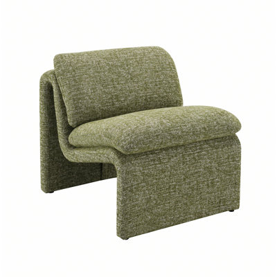 Accent Chair With Curved Shape