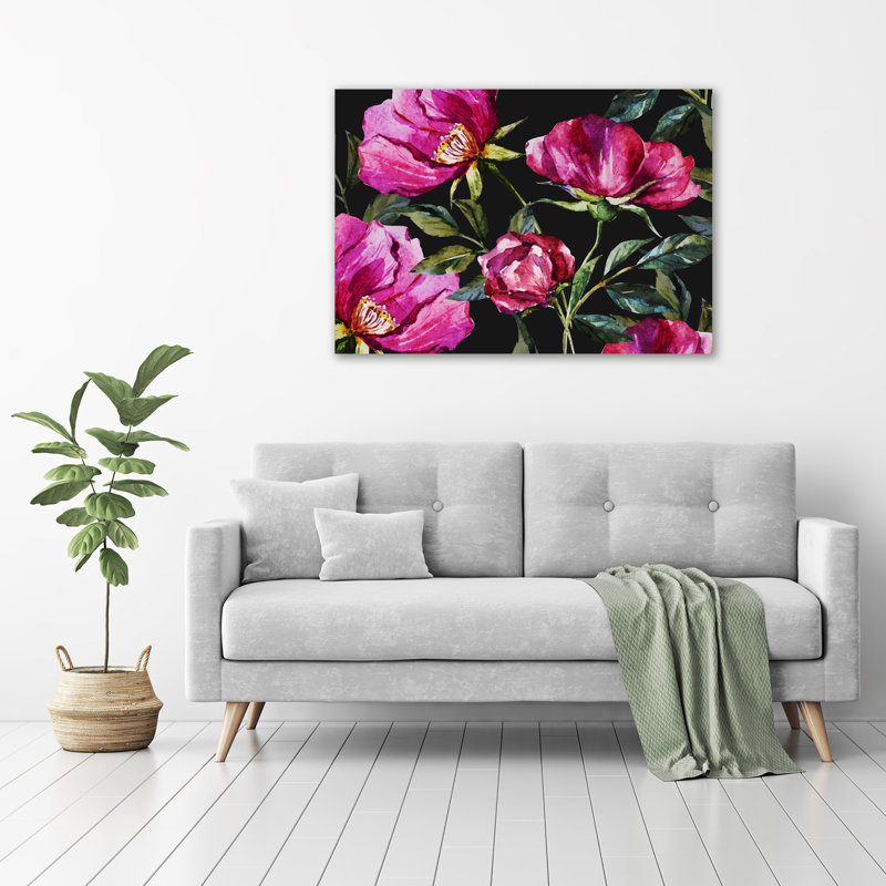 Pink Peonies - Wrapped Canvas Print