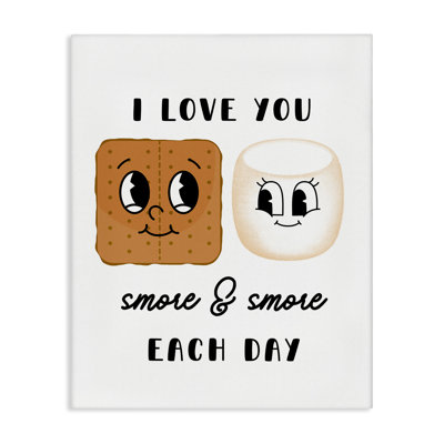 «Love You Smore Chaque Jour», art mural sur toile par Katie Griggs
