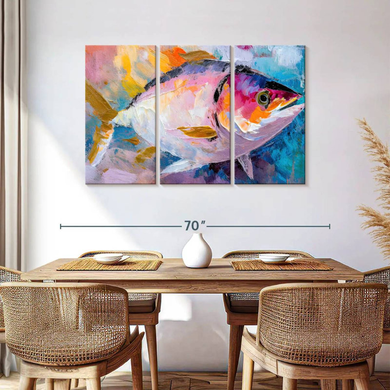 Colorful Tuna, 36" H x 57" W