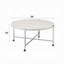 Table basse contemporaine avec plateau en bois et finition en chêne blanc