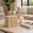 Natural Travertine Dice Sculpture For Home Decor - Shelf Or Desk Decorative Object Figurine Statue - Contemporary Decorations For Living Room - 4", Tan