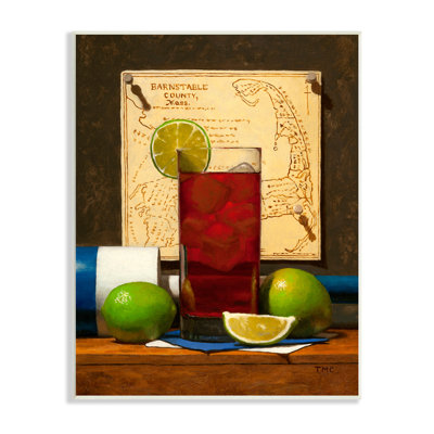Fruits, boissons, vie de fond de carte du Massachusetts par Todd M. Casey - Peinture
