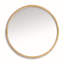 Grand miroir rond tissé en atelier Naturel-315967589