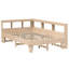 Bookcase Bed Without Mattress Solid Wood Pine-1938820490-1938820492