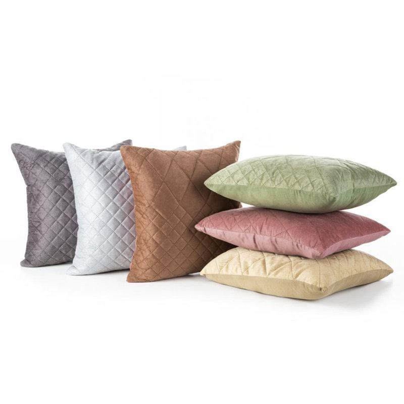 Microfiber Square Pillow Case, Beige