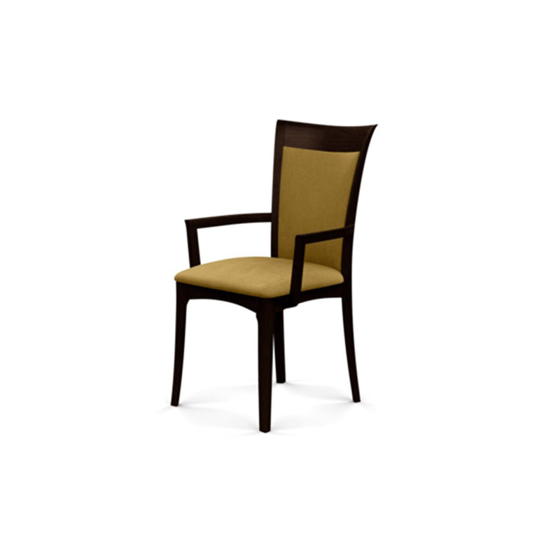 Morgan Upholstered Arm Chair, Smoke Cherry, Microseude Onyx