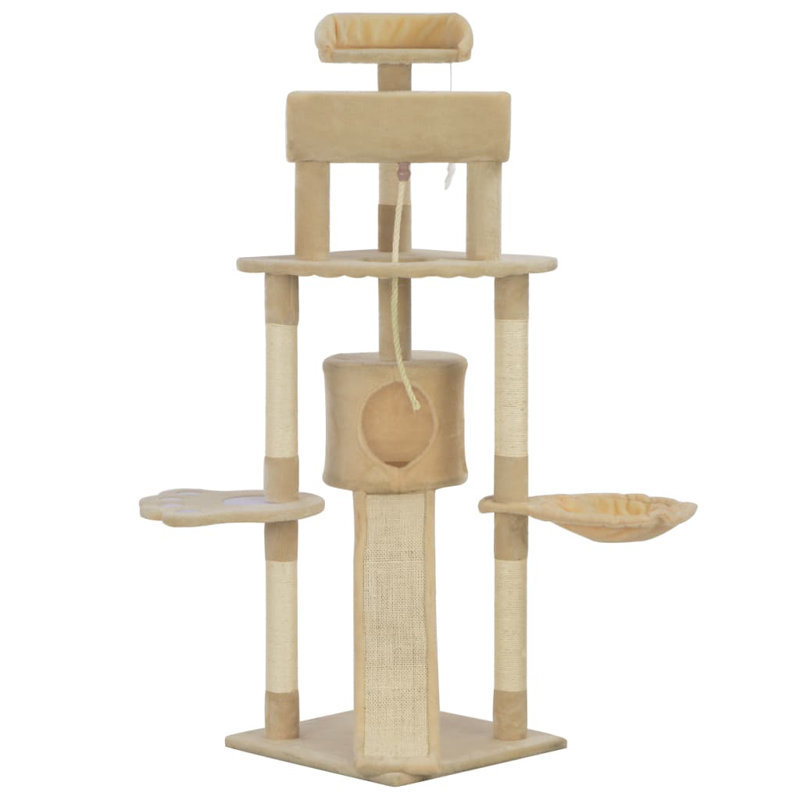 Raoul 145cm H Cat Tree, Beige