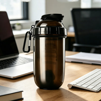 Water Bottle Handheld Fitness Sports Water Cup 650ML Protein Powder Shaking Cup With Mixing Scales Mixing Cup Convenient Water Bottle