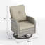 Chaises de patio à bascule pivotantes toutes saisons avec coussins-1797099589
