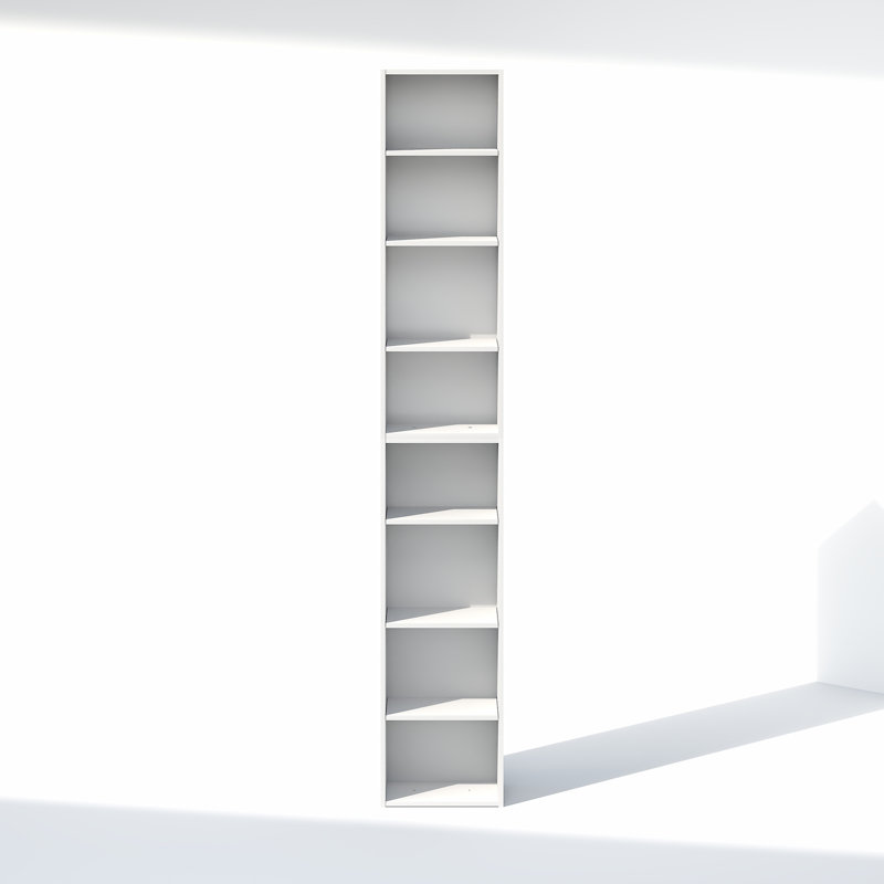 Organisateur de placard à 8 niveaux, tablette ouverte, largeur 30,5 cm, pour placard ou chambre, blanc, Blanc