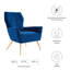 Fauteuil en velours capitonné Performance-246786305