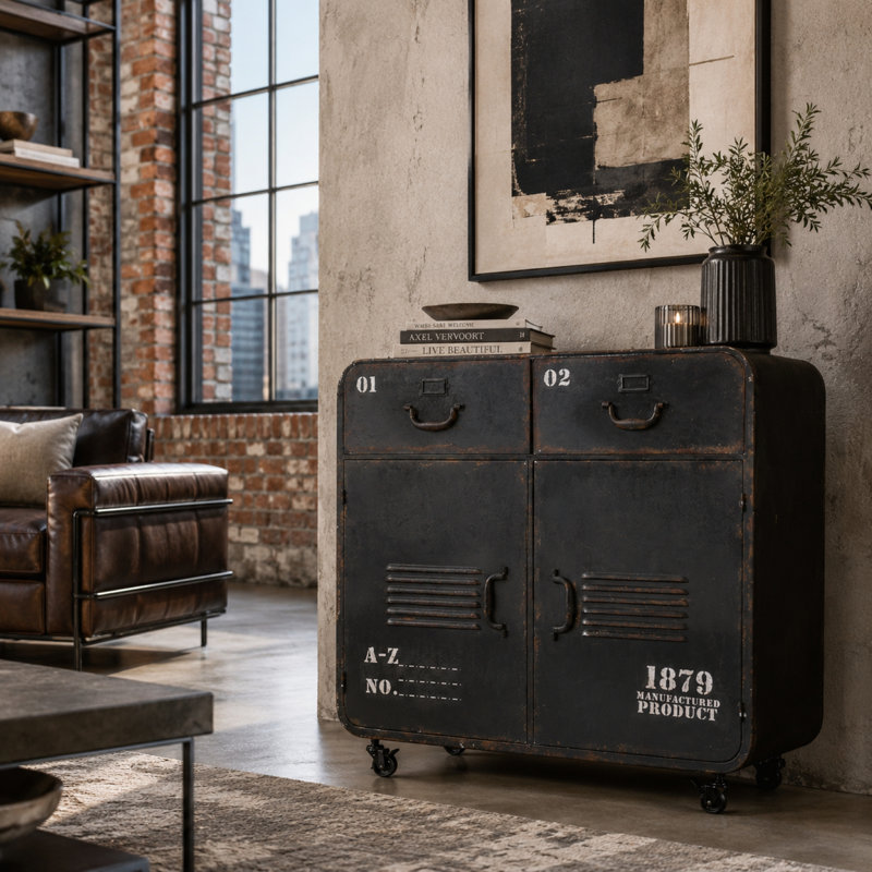Anton Metal Accent Cabinet