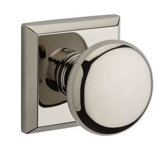 Round Double Dummy Door Knob with Traditional Square Rose