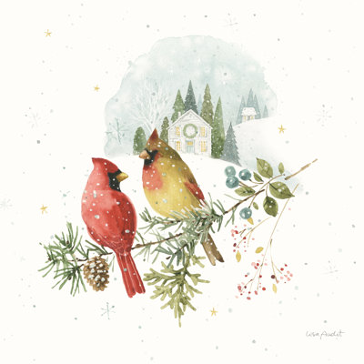 «Atalissa Magical Winterland Cardinals XXIV On Canvas» par Lisa Audit, reproduction
