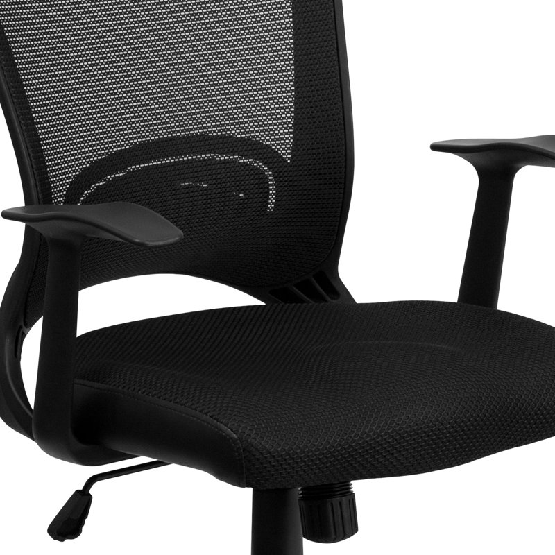 Mid-Back Designer Mesh Swivel Task Office Chair with Arms