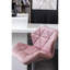 Pivotant en velours mauve 2 - Hauteur réglable, losange, dossier mi-confortable, plaque, 2, siège et dossier confortable