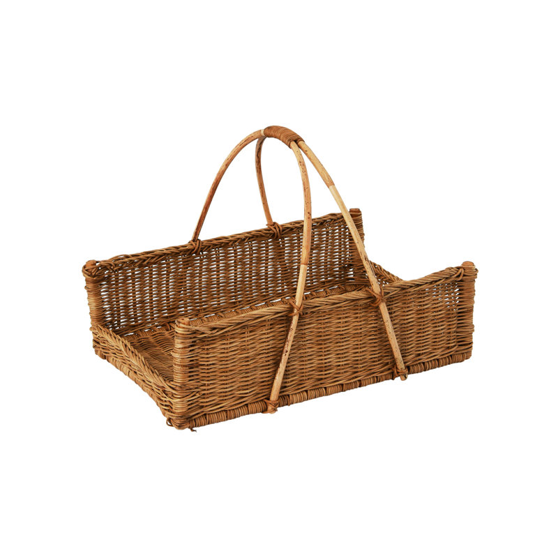 Panier décoratif en rotin décoratif tissé à la main
