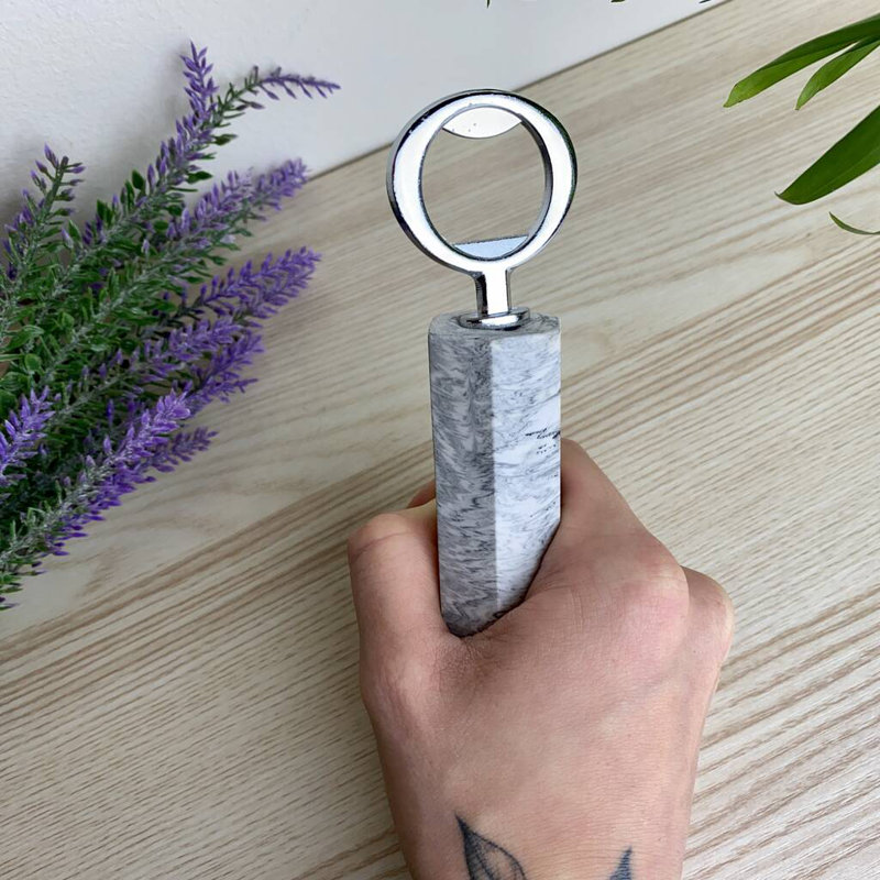Jesmonite Bottle Opener, Grey