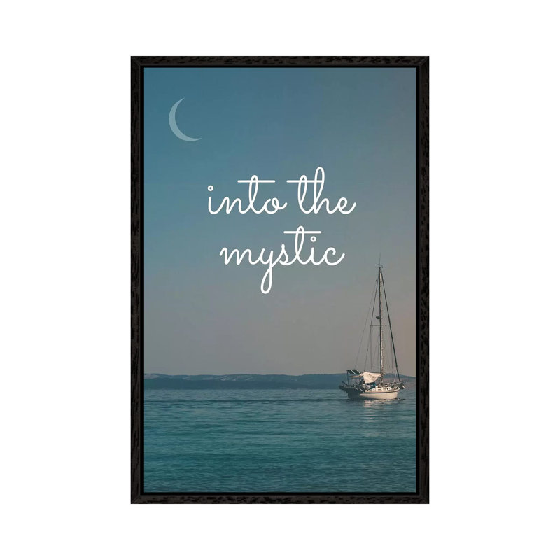 Into The Mystic 2 - Print on Canvas, Black Framed, 101.6 cm H x 66.04 cm W