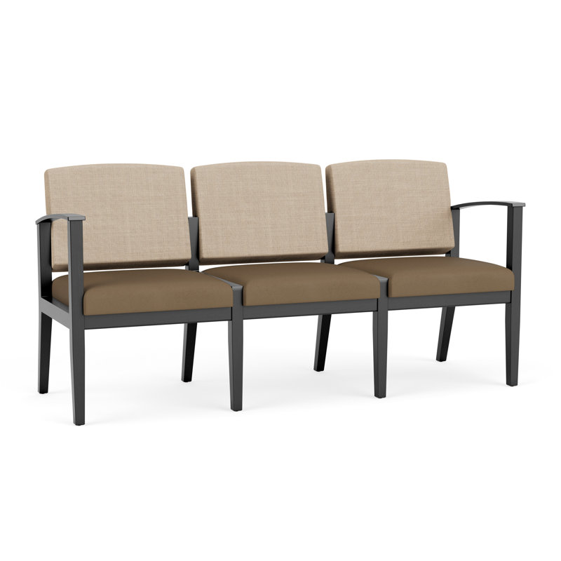 Canapé 3 places, Chambray calcaire / Patriot Plus taupe, Noir