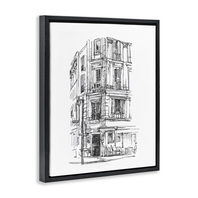 Cadre flottant Parisian Boulevard Architecture, design par Ethan Harper