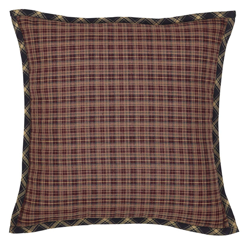 Beckham Cotton Plaid Throw Pillow