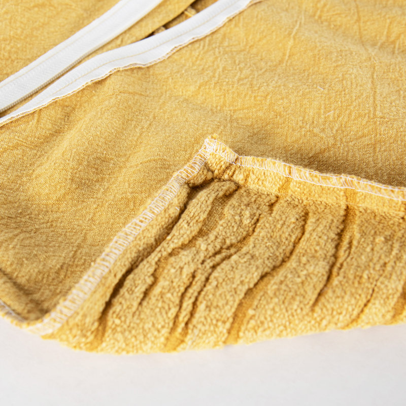 Coussin 100% coton, Inférieur, Jaune