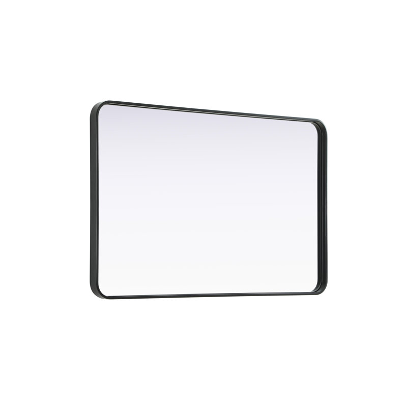 Erath Contour Metal Mirror, 42" x 28", Black