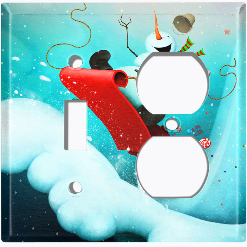 Holiday Themed 2 - Gang Combination Plate Standard Combination Wall Plate