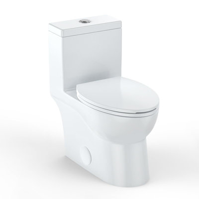 Dual Flush Elongated Toilet With Soft Close Seat