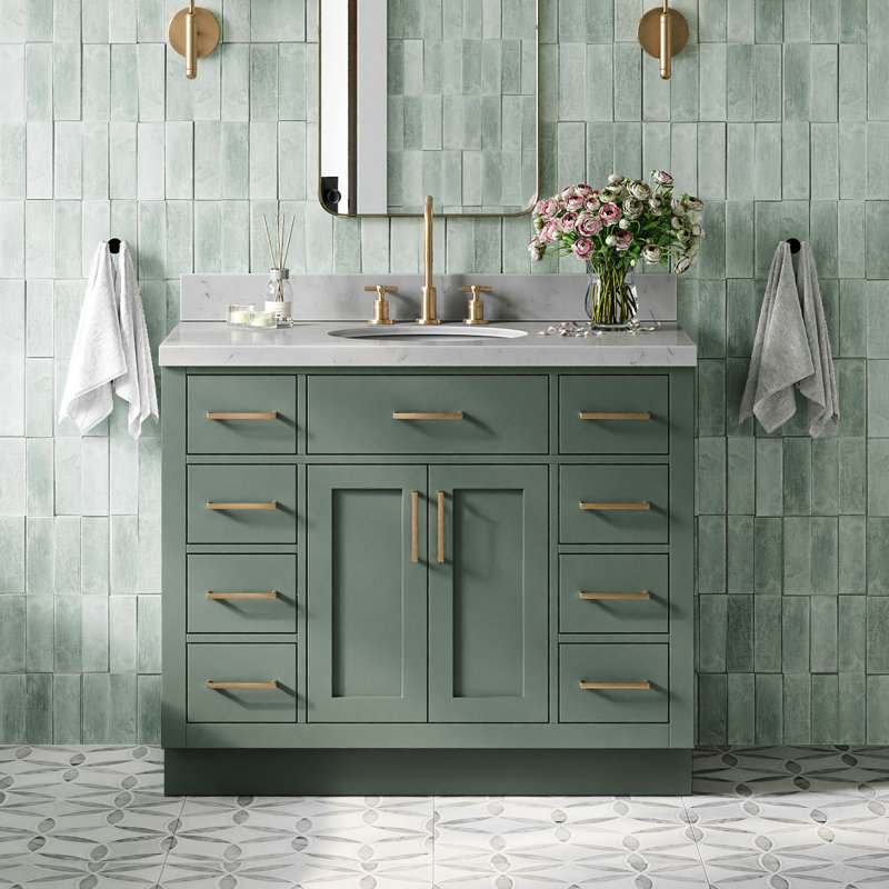 42" Single Bathroom Vanity Base only, White