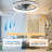 Modern Dimmable LED Ceiling Fan With Lights & Remote Control – Quiet, Safe, And Easy Installation For Bedrooms