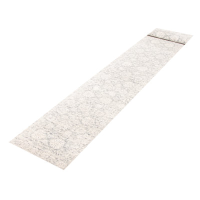 One Of Kind Hand Knotted Heritage Grey Rug 2'7" x 13'10"